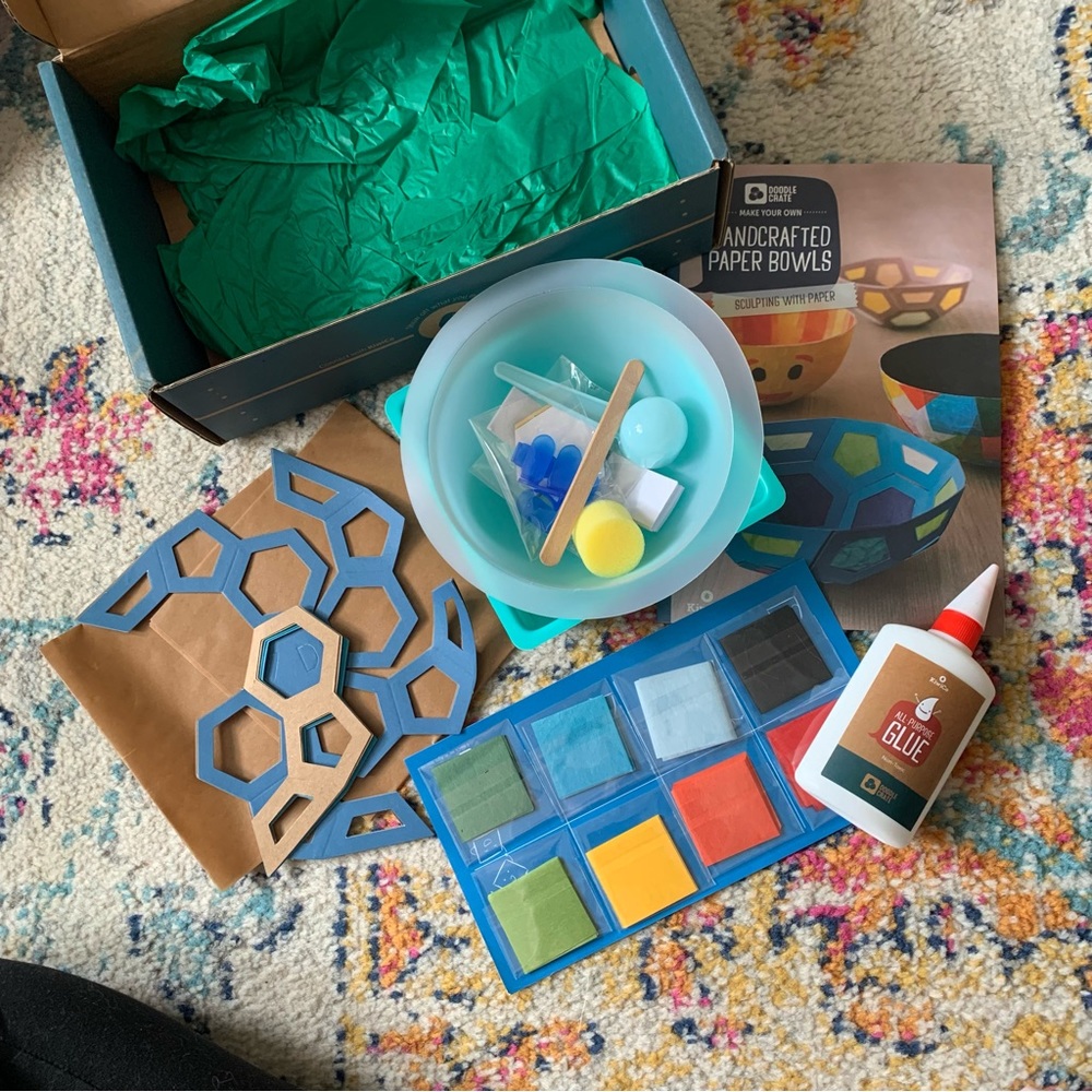 Handcrafted Paper Bowls Kiwi Crate Learning Box